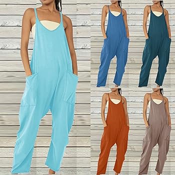 新品nounless 即完売junpsuit Amazon.com: VJHX Black One Piece Jumpsuits for Women Tank